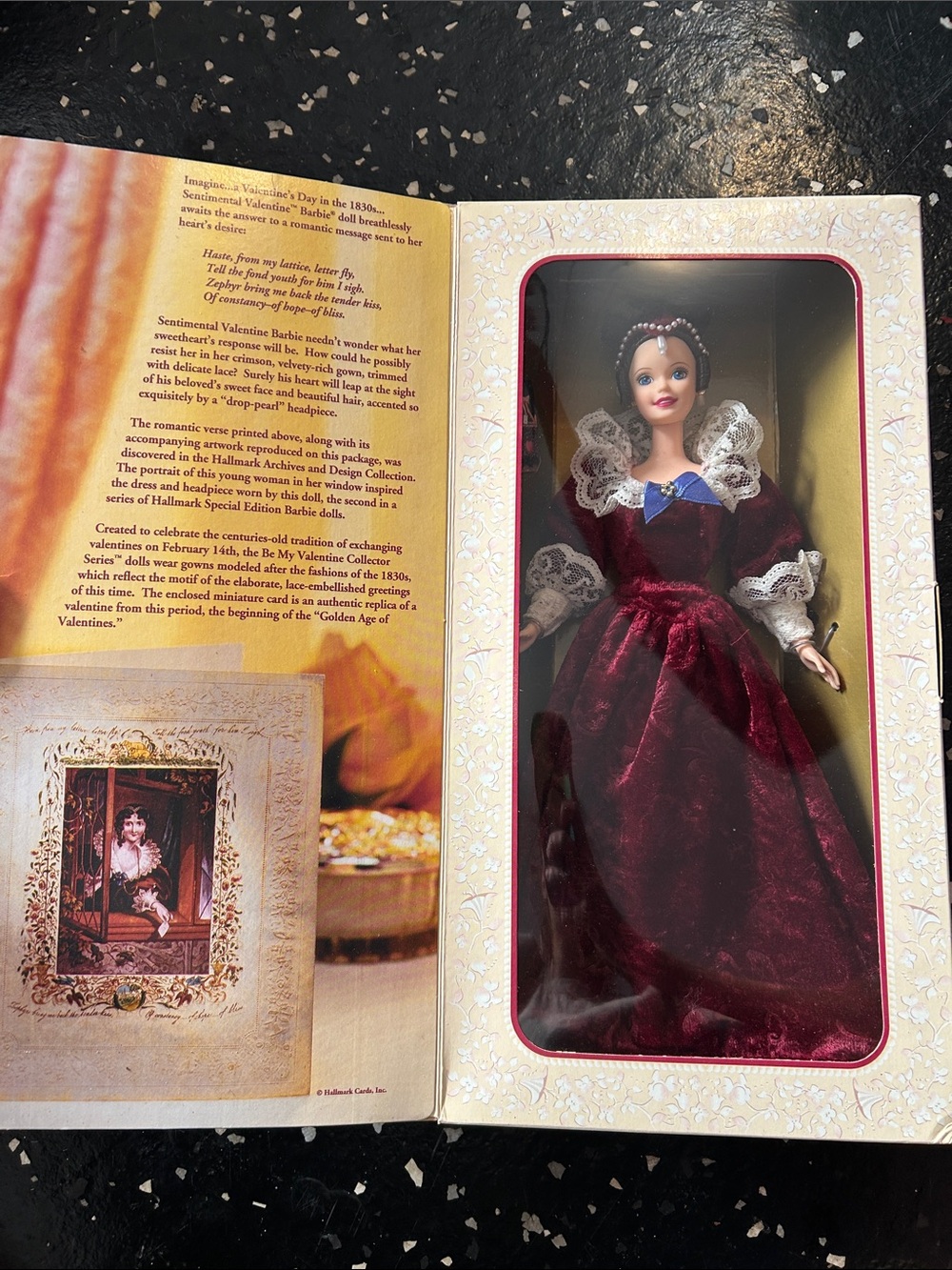 Barbie Sentimental Valentine Collector Doll - Cream, Pink, Red, Purple - Picture 2 of 2